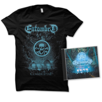 ENTOMBED Clandestine Live CD + SHIRT SIZE S [CD]